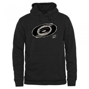 Men's Carolina Hurricanes Black Rink Warrior Pullover Hoodie