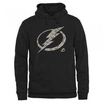 Men's Tampa Bay Lightning Black Rink Warrior Pullover Hoodie