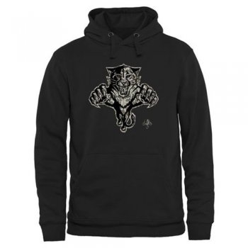 Men's Florida Panthers Black Rink Warrior Pullover Hoodie