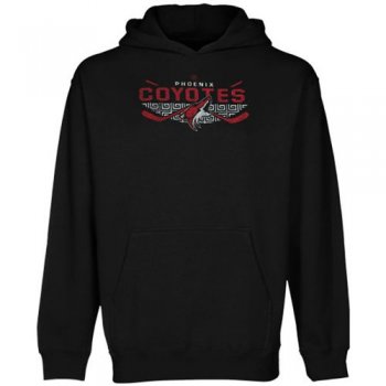 Old Time Hockey Black Arizona Coyotes Osaka Pullover Hoodie