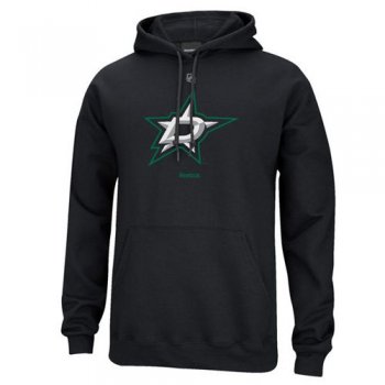 Reebok Dallas Stars Black Primary Logo Pullover Hoodie