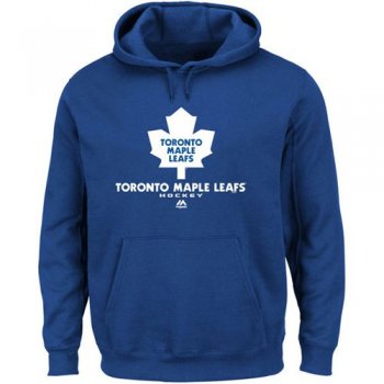 Toronto Maple Leafs Majestic Royal Blue Critical Victory VIII Fleece Hoodie