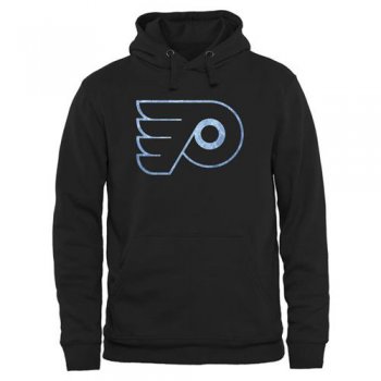 Philadelphia Flyers Black Rinkside Pond Hockey Pullover Hoodie