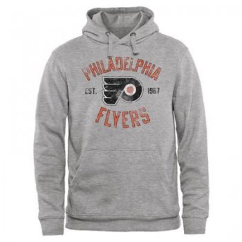 Philadelphia Flyers Ash Heritage Pullover Hoodie