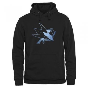 San Jose Sharks Black Rinkside Pond Hockey Pullover Hoodie