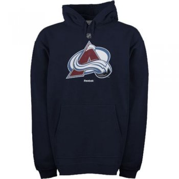 Reebok Colorado Avalanche Steel Blue Primary Logo Pullover Hoodie