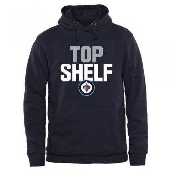 Winnipeg Jets Navy Top Shelf Pullover Hoodie