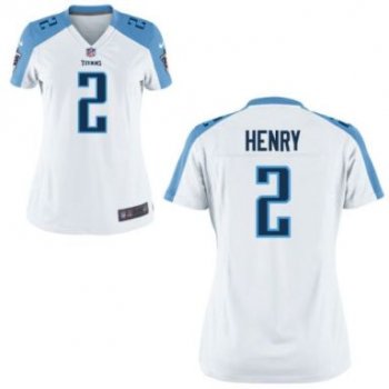 Women's Tennessee Titans #2 Derrick Henry Nike White NFL Game Stitched Jersey