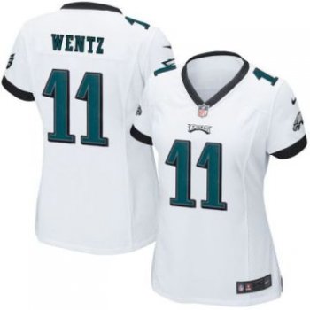 Women's Philadelphia Eagles Carson Wentz Nike White 2016 Stitched NFL Game Jersey