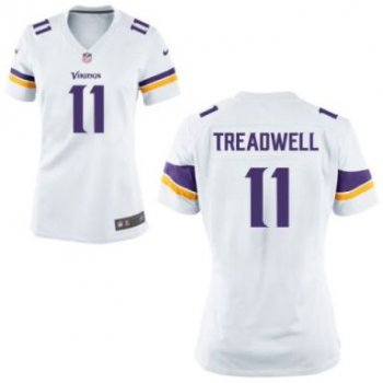 Women's Minnesota Vikings #11 Laquon Treadwell Nike White Stitched NFL Game Jersey