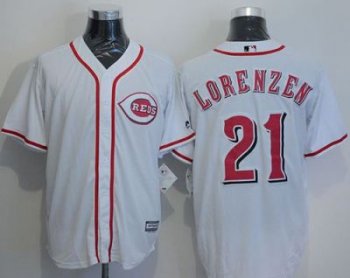 Cincinnati Reds #21 Michael Lorenzen White New Cool Base Stitched Baseball Jersey