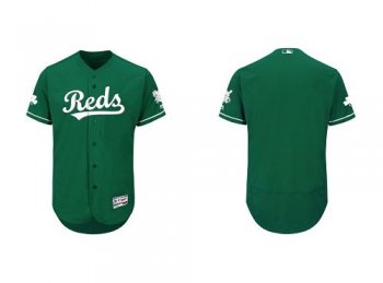 Cincinnati Reds Blank Majestic Green Celtic Flexbase Men's Authentic Collection Jersey