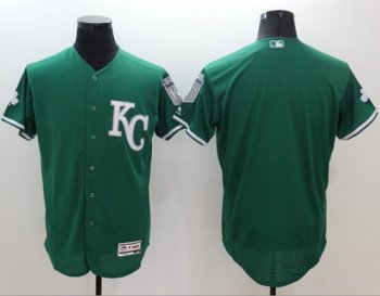 Kansas City Royals Blank Green Celtic Flexbase Authentic Collection Stitched Baseball Jersey