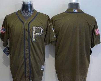 Pittsburgh Pirates Blank Green Salute To Service Stitched Baseball Jersey