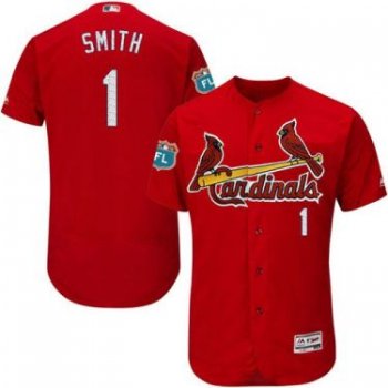 St Louis Cardinals #1 Ozzie Smith Red Flexbase Authentic Collection On-Field Spring Training Stitched Baseball Jersey