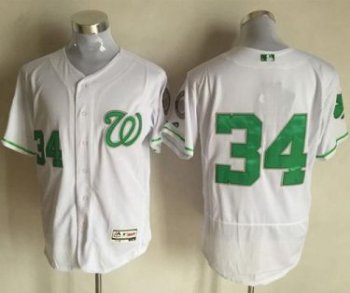 Washington Nationals #34 Bryce Harper White Celtic Flexbase Authentic Collection Stitched Baseball Jersey