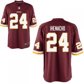 Youth Washington Redskins #24 Duke Ihenacho Nike Burgundy NFL Game Stitched Jersey