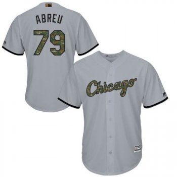 Men's Chicago White Sox #79 Jose Abreu Majestic Gray 2016 Memorial Day Fashion Cool Base Stitched Jersey