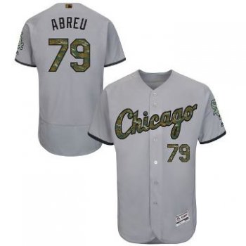 Men's Chicago White Sox #79 Jose Abreu Majestic Gray 2016 Memorial Day Fashion Flexbase Elite Stitched Jersey