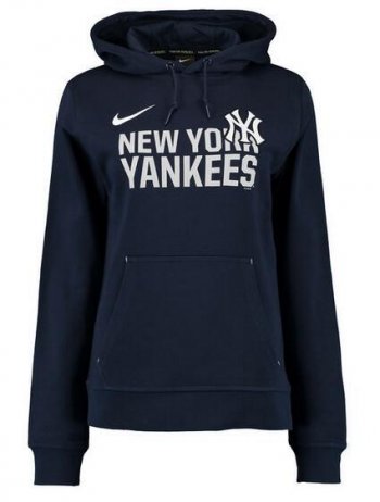 Mens New York Yankees Nike Navy Baseball Club Fleece Pullover Hoodie