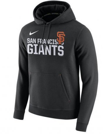 Mens San Francisco Giants Nike Black Baseball Club Fleece Pullover Hoodie