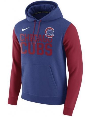 Mens Chicago Cubs Nike Royal Baseball Club Fleece Pullover Hoodie