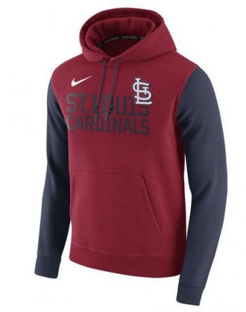 Mens St.Louis Cardinals Nike Red Baseball Club Fleece Pullover Hoodie