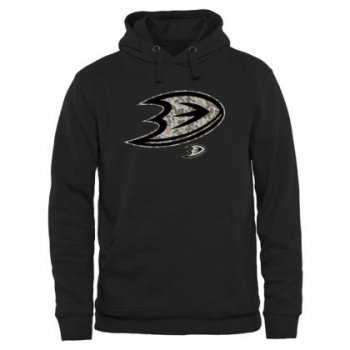 Mens Anaheim Ducks Black Rink Warrior NHL Pullover Hoodie