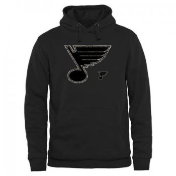 Mens St. Louis Blues Black Rink Warrior NHL Pullover Hoodie