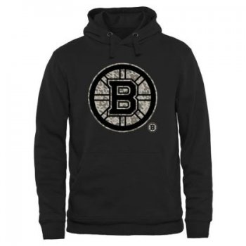 Mens Boston Bruins Black Rink Warrior NHL Pullover Hoodie