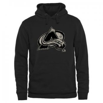 Mens Colorado Avalanche Black Rink Warrior NHL Pullover Hoodie