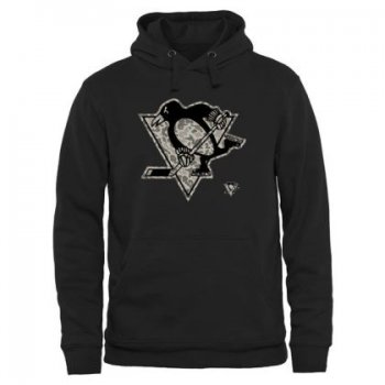 Mens Pittsburgh Penguins Black Rink Warrior NHL Pullover Hoodie