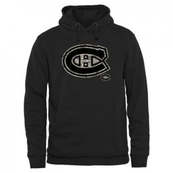 Mens Montreal Canadiens Black Rink Warrior NHL Pullover Hoodie