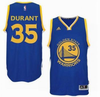 Men's Golden State Warriors #35 Kevin Durant Royal Swingman Nba Jersey