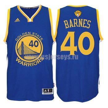 Men's Golden State Warriors #40 Harrison Barnes Royal Blue Stitched 2016 The Finals Road Swingman NBA Jersey