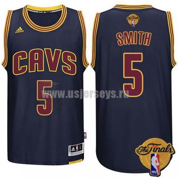 Men's Cleveland Cavaliers #5 J.R. Smith Navy Blue Stitched 2016 The Finals Alternate Swingman NBA Jersey