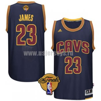 Men's Cleveland Cavaliers #23 LeBron James Navy Blue Stitched 2016 The Finals Alternate Swingman NBA Jersey