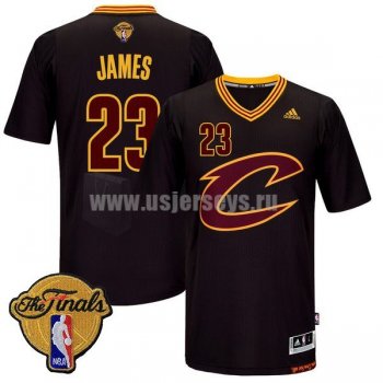 Men's Cleveland Cavaliers #23 LeBron James Black Stitched 2016 NBA Finals Pride Swingman NBA Jersey