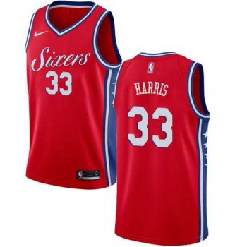 Nike 76ers #33 Tobias Harris Red NBA Swingman Statement Edition Jersey