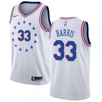 Nike 76ers #33 Tobias Harris White NBA Swingman Earned Edition Jersey