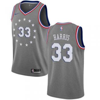 Nike 76ers #33 Tobias Harris Gray NBA Swingman City Edition 2018/19 Jersey