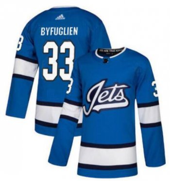 Men's Winnipeg Jets 33 Dustin Byfuglien Fanatics Branded Blue Alternate Breakaway Player Jersey