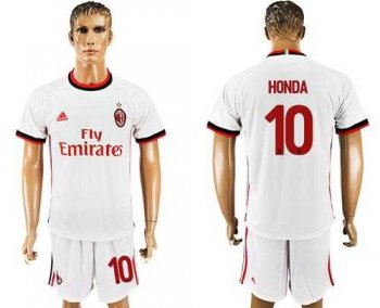 AC Milan #10 Honda Away Soccer Club Jersey