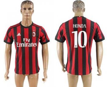 AC Milan #10 Honda Home Soccer Club Jersey