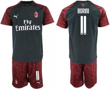 AC Milan #11 Borini Third Soccer Club Jersey