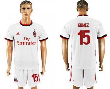 AC Milan #15 Gomez Away Soccer Club Jersey