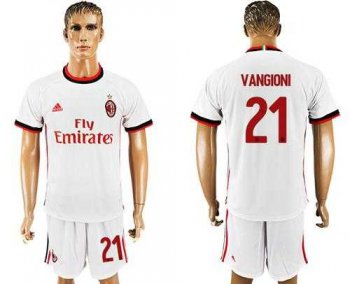 AC Milan #21 Vangioni Away Soccer Club Jersey