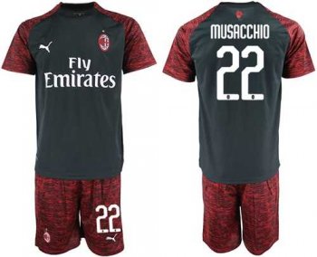 AC Milan #22 Musacchio Third Soccer Club Jersey