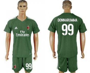 AC Milan #99 Donnarumma Green Goalkeeper Soccer Club Jersey