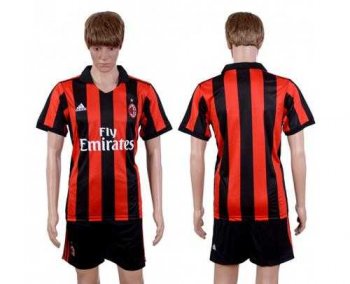 AC Milan Blank Home Soccer Club Jersey